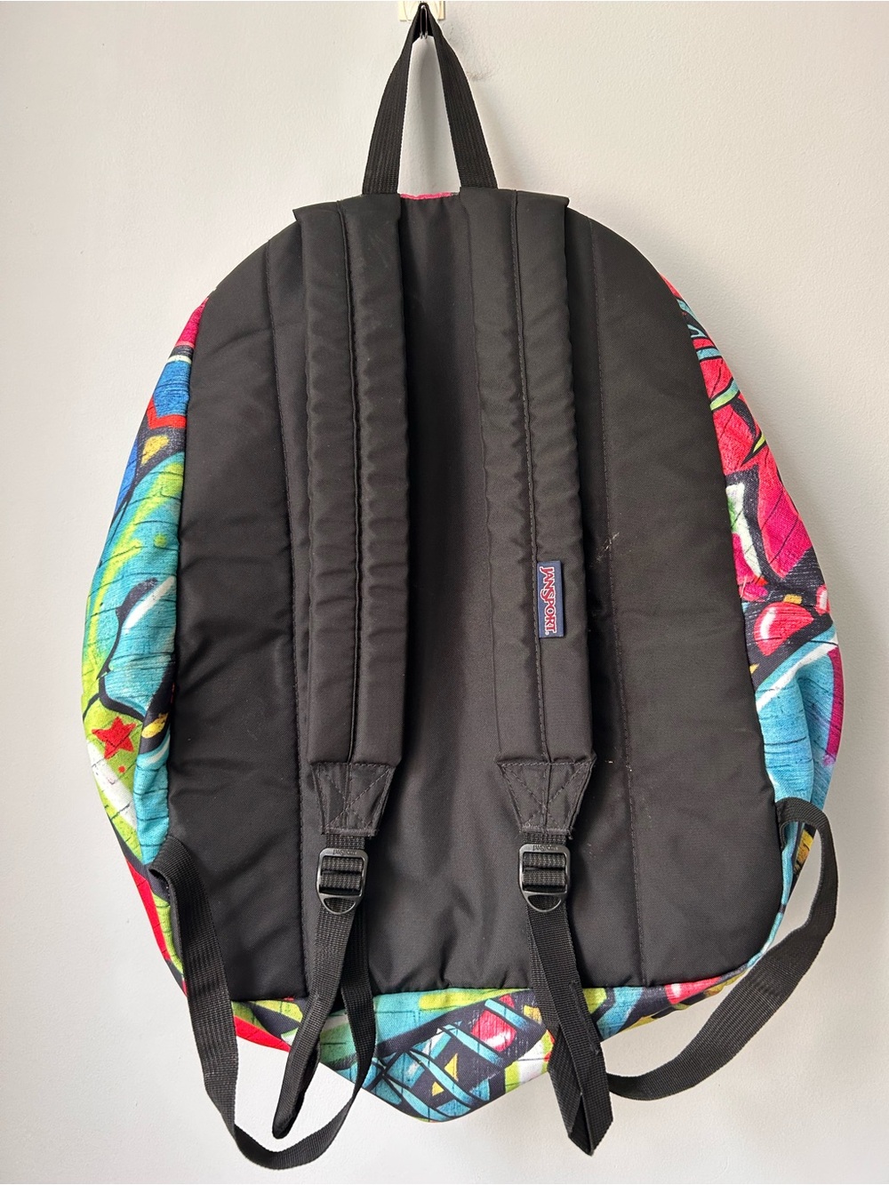 JanSport High Stakes Polyester Multi Graffiti School Backpack Colorful - Picture 5 of 15